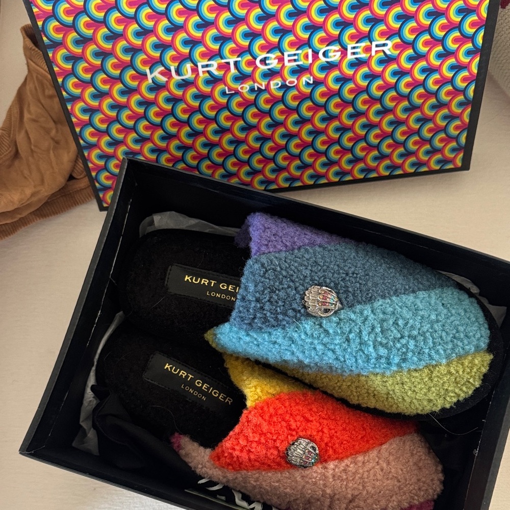 Kurt Geiger Multicolor Textured Slippers